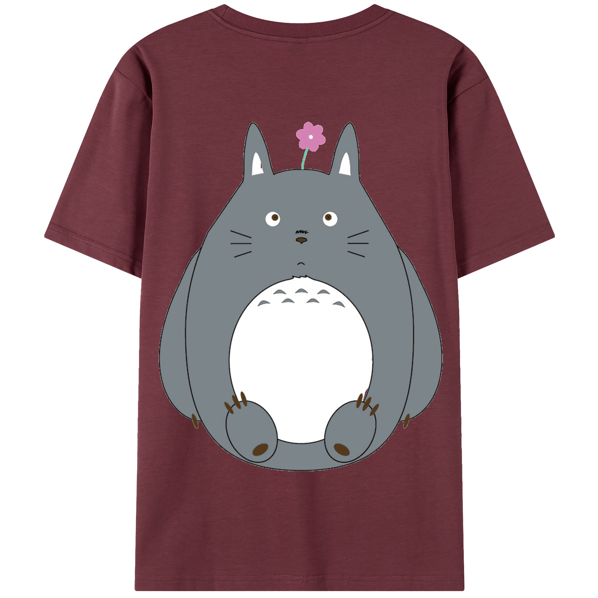 （画像用） となりのトトロ 草壁メイ 草壁サツキ My Neighbor Totoro Satsuki Kusakabe Mei Kusakabe 綿100％半袖Tシャツ（背面プリント）